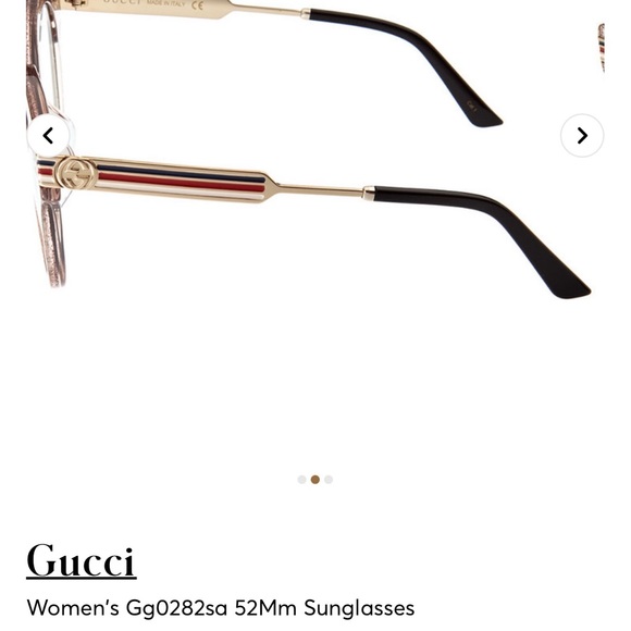 UNISEX GUCCI NUDE GLITTER BLING SUNGLASSES main image 15